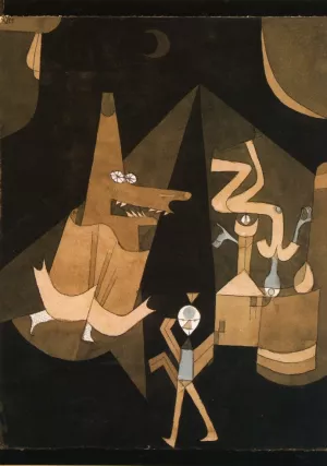 Hexen-scene by Paul Klee Oil Painting