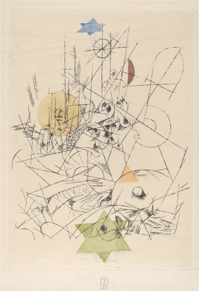 Main Product Photo of Hope and Destruction  Painting by Paul Klee