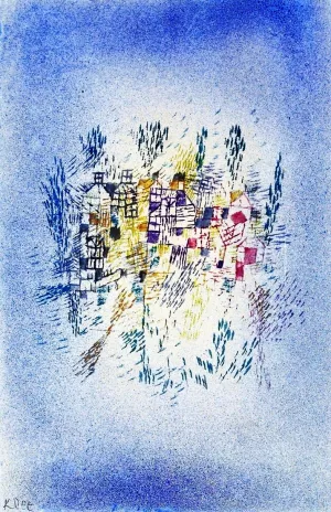 Houses in the Park by Paul Klee - Oil Painting Reproduction