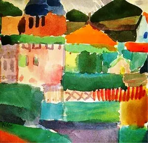 In the Houses of Saint Germain by Paul Klee - Oil Painting Reproduction