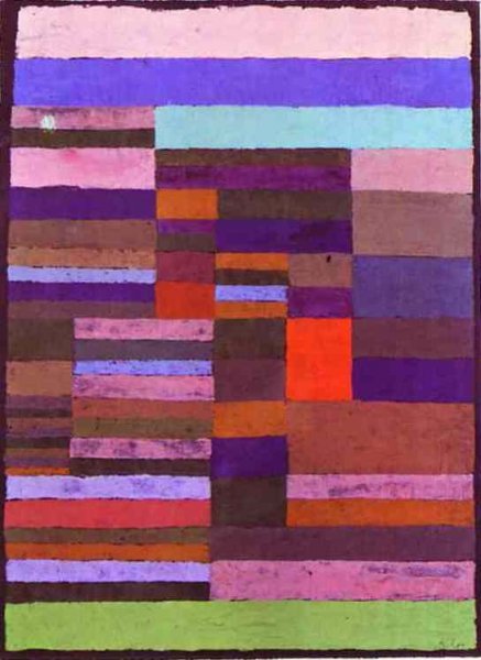 Main Product Photo of Individualized Altimetry of Stripes Painting by Paul Klee