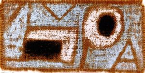 Initial A Oil painting by Paul Klee