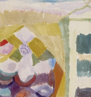 Interieur mit der Uhr by Paul Klee Oil Painting