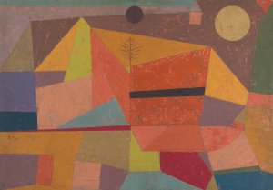 Joyful Mountain Landscape by Paul Klee Oil Painting