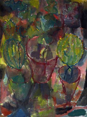 Kakteen by Paul Klee Oil Painting