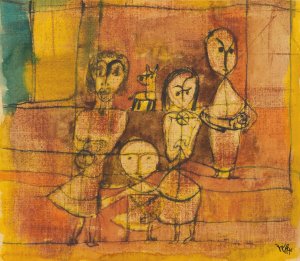 Kinder Und Hund by Paul Klee Oil Painting