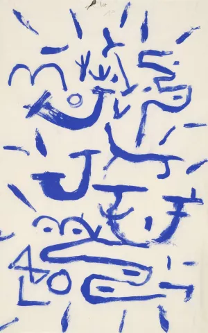 Kriechendes und Baumendes Oil painting by Paul Klee