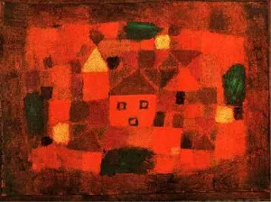 Landscape at Sunset painting by Paul Klee
