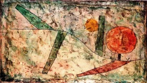 Landscape in the Beginning Oil painting by Paul Klee