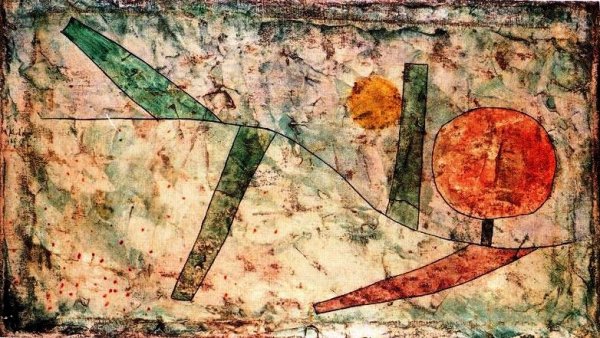 Landscape in the Beginning by Paul Klee - Hand-Painted Oil Painting Reproduction
