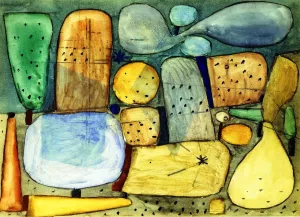 Landschaftsteile Gesamelt by Paul Klee - Oil Painting Reproduction