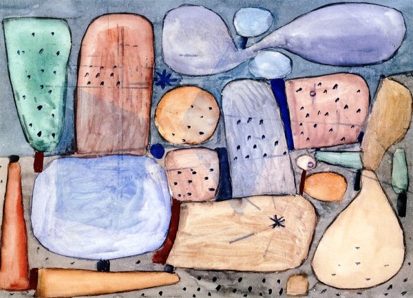 Main Product Photo of Landschaftsteile Gesamelt Painting by Paul Klee