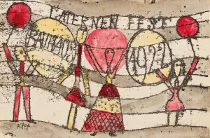 Laternenfest Bauhaus by Paul Klee Oil Painting