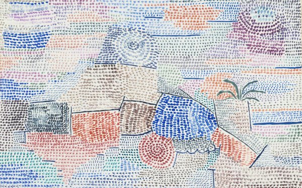 Licht uber Ehedem  by Paul Klee - Hand-Painted Oil Painting Reproduction
