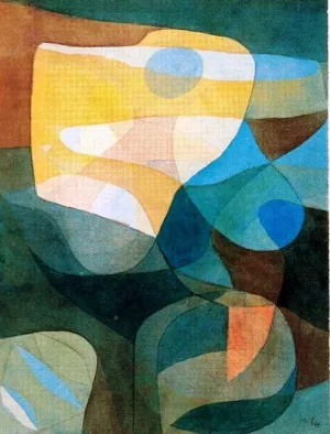 Light-Broadening I painting by Paul Klee