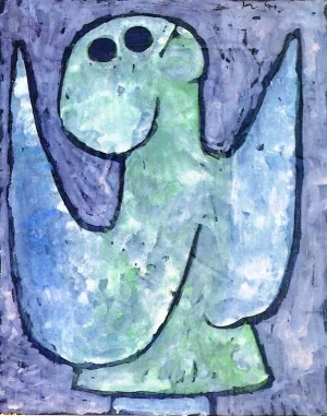 Listening Angel by Paul Klee - Oil Painting Reproduction