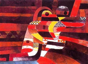Lovers painting by Paul Klee