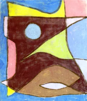 Mask of an Underwater Guide by Paul Klee Oil Painting