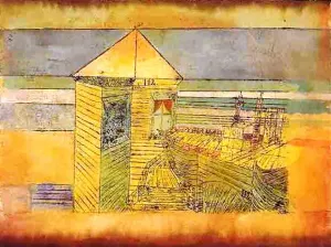 Miraculous Landing painting by Paul Klee