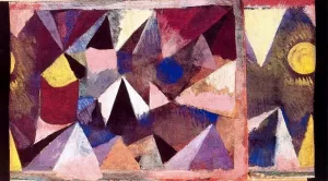Mountain Landscape by Paul Klee Oil Painting