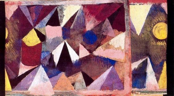 Main Product Photo of Mountain Landscape Painting by Paul Klee