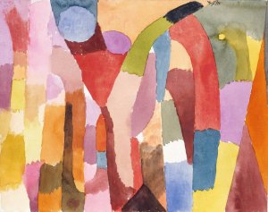 Movement of Vaulted Chambers by Paul Klee Oil Painting