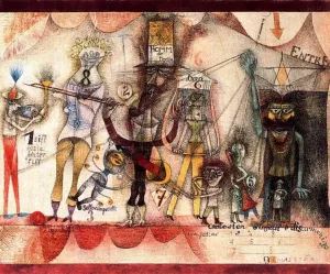 Music at the Fair by Paul Klee Oil Painting