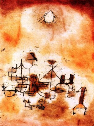 North African Oil painting by Paul Klee