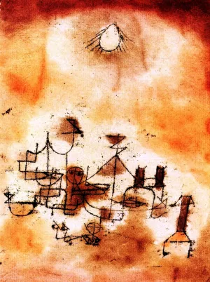North African by Paul Klee - Oil Painting Reproduction