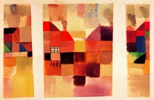 Northern Village painting by Paul Klee