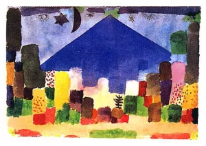 Notte Egiziana by Paul Klee - Oil Painting Reproduction