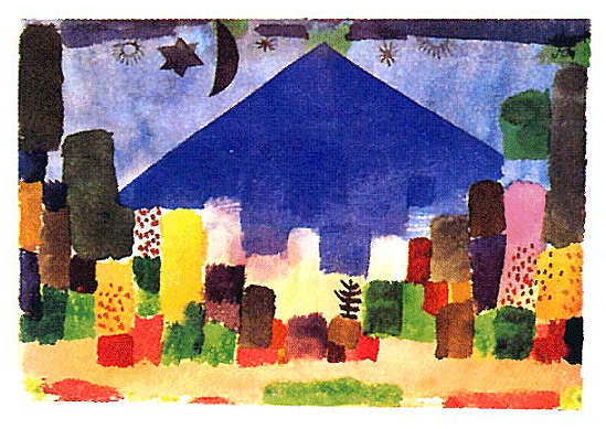 Main Product Photo of Notte Egiziana Painting by Paul Klee