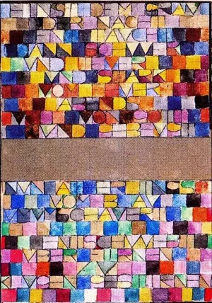 Once Emerged from the Gray of Night by Paul Klee Oil Painting
