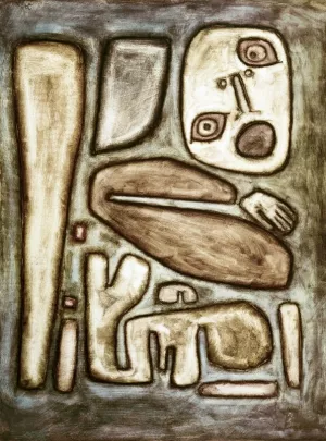 Outburst of Fear by Paul Klee - Oil Painting Reproduction