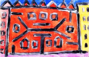 Palace Oil painting by Paul Klee