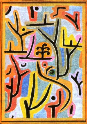 Park near Lu Oil painting by Paul Klee