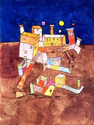 Part of G by Paul Klee - Oil Painting Reproduction