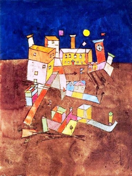 Part of G by Paul Klee - Hand-Painted Oil Painting Reproduction