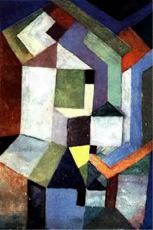 Pious Northern Landscape Oil painting by Paul Klee