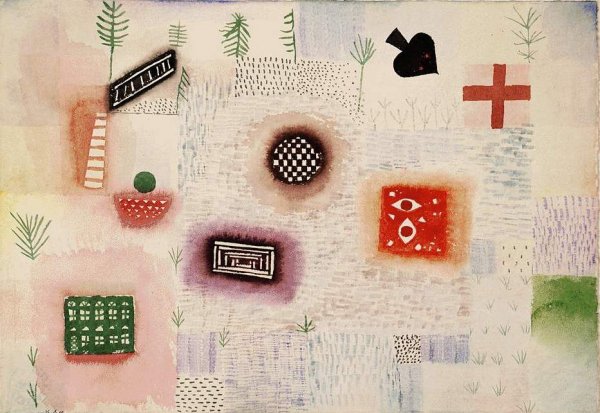 Main Product Photo of Place Signs Painting by Paul Klee