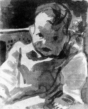 Portrait of a Boy by Paul Klee Oil Painting