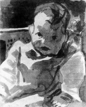 Portrait of a Boy by Paul Klee Oil Painting