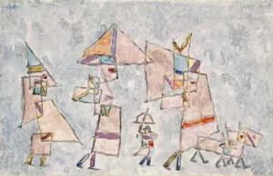 Promenade in the Orient by Paul Klee - Oil Painting Reproduction