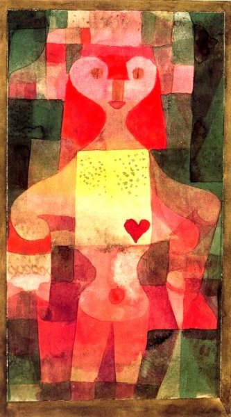 Queen of Hearts by Paul Klee - Hand-Painted Oil Painting Reproduction