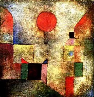 Red Balloon painting by Paul Klee