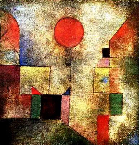 Red Balloon oil painting by Paul Klee