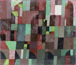 Red, Green Architecture by Paul Klee Oil Painting