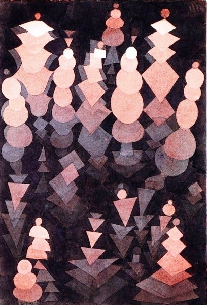 Ripening Growth by Paul Klee - Hand-Painted Oil Painting Reproduction