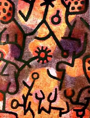 Rock Flora painting by Paul Klee