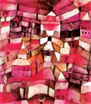 Rose Garden by Paul Klee Oil Painting